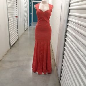 Jump Apparel  orange Gown size 3/4